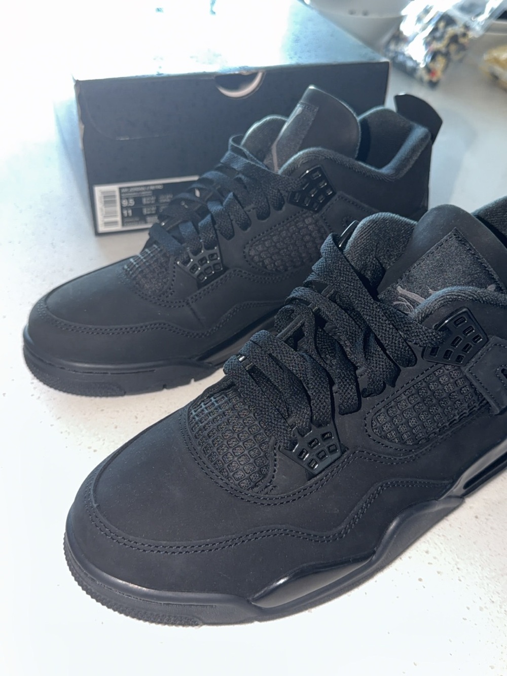 Jordan Retro 4 Black Cats Sneakers